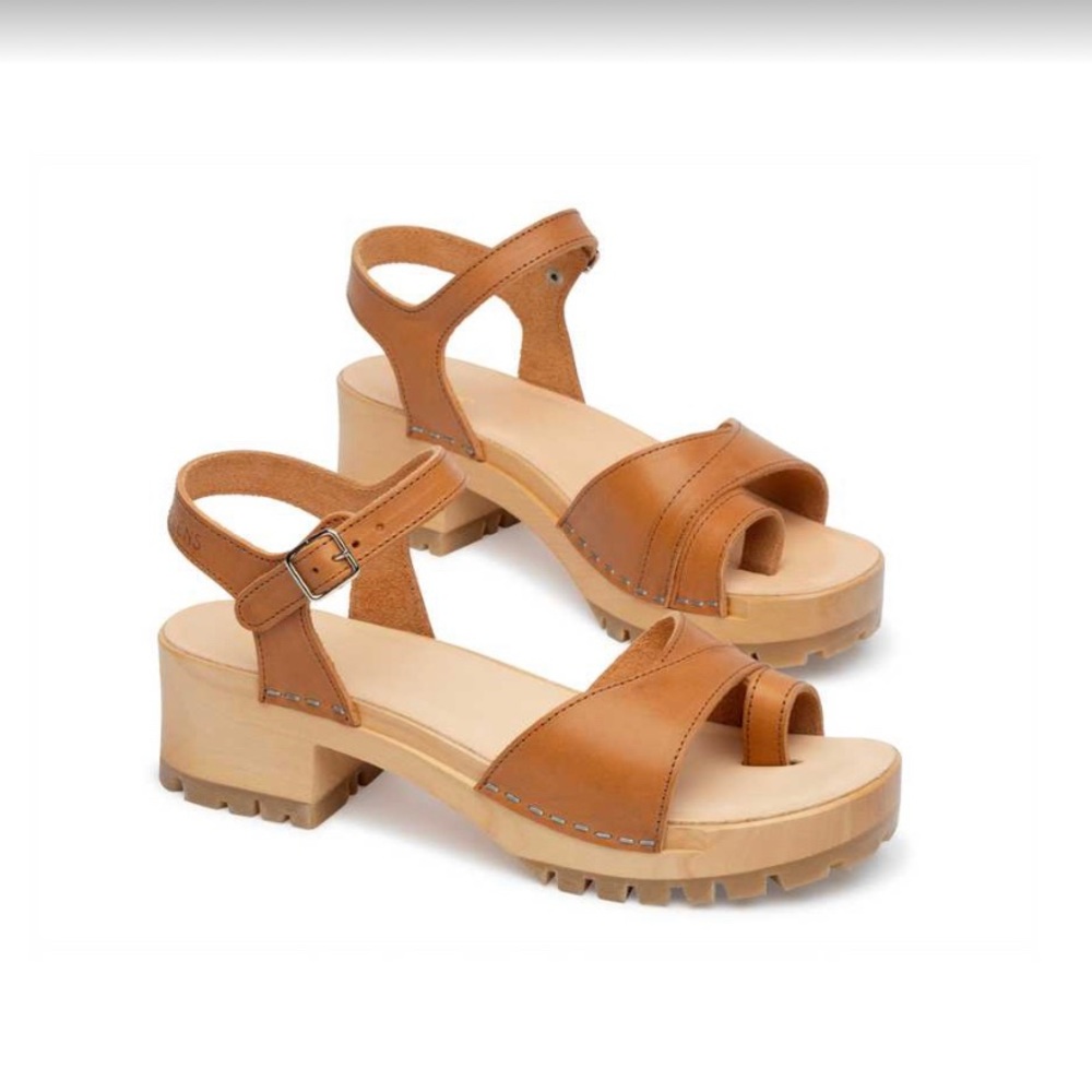 Swedish Hasbeens Toe Strap Sandal Nature/Nature